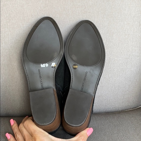 Lucky Brand Fenley Suede Ankle Boots Bootie - Picture 8 of 9